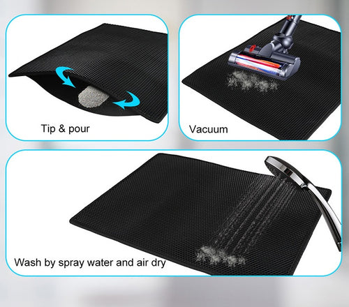 Cat Litter Mat Honeycomb Waterproof EVA Mat Pro XL | Eonixor