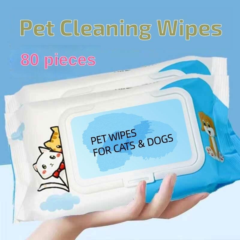 Pet Wipes for Dogs Cats Cleaning Deodorizing Unscented | Eonixor 